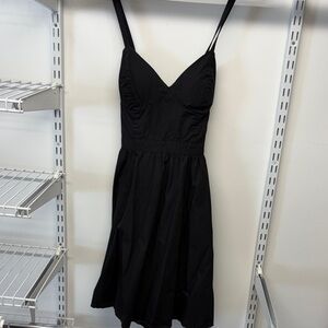 Guess Black Mini Dress with Spaghetti Straps